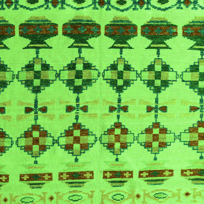 Abstract Green Modern Rug, abs5357grn