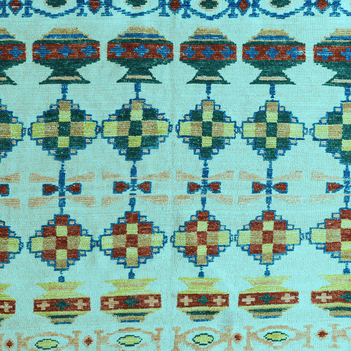 Machine Washable Abstract Light Blue Modern Rug, wshabs5357lblu