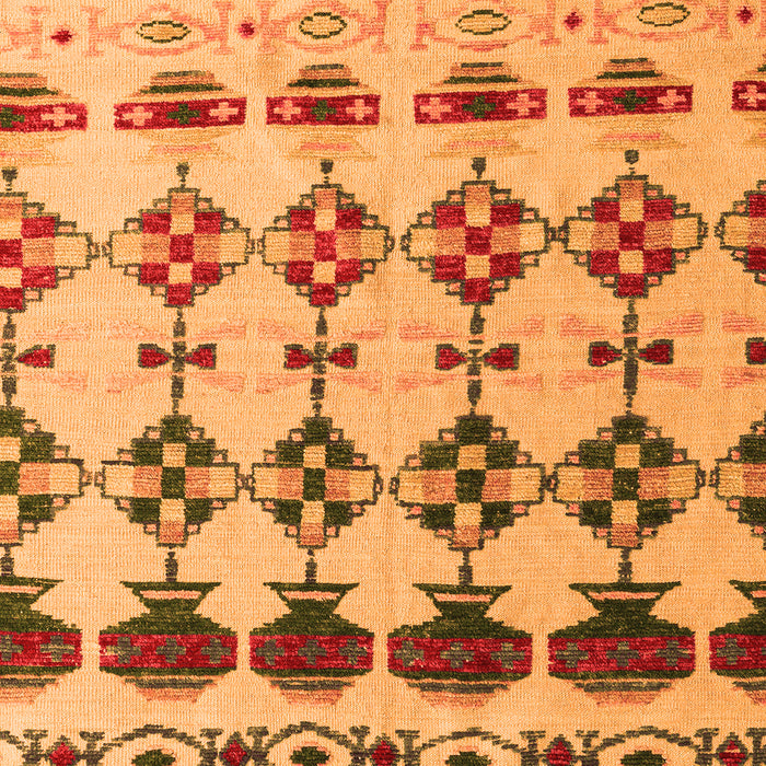 Machine Washable Abstract Orange Modern Area Rugs, wshabs5357org