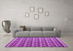 Machine Washable Abstract Purple Modern Area Rugs in a Living Room, wshabs5358pur