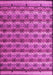 Machine Washable Abstract Pink Modern Rug, wshabs5358pnk