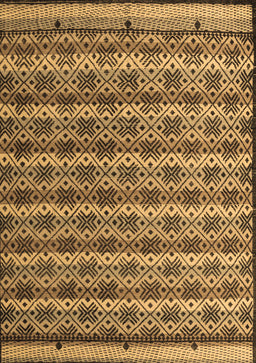 Abstract Brown Modern Rug, abs5358brn