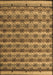 Abstract Brown Modern Rug, abs5358brn