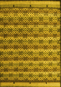 Abstract Yellow Modern Rug, abs5358yw