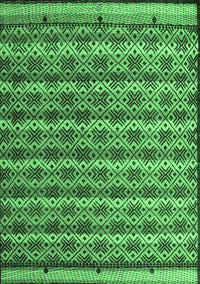 Abstract Emerald Green Modern Rug, abs5358emgrn