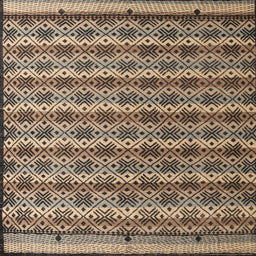 Square Machine Washable Abstract Dark Brown Rug, wshabs5358