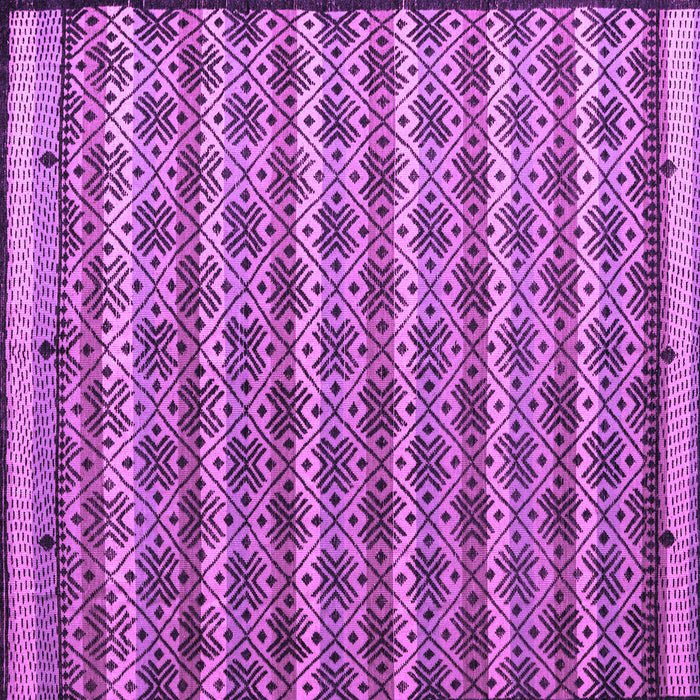 Square Machine Washable Abstract Purple Modern Area Rugs, wshabs5358pur