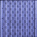 Square Abstract Blue Modern Rug, abs5358blu