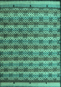 Abstract Turquoise Modern Rug, abs5358turq