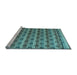 Sideview of Machine Washable Abstract Light Blue Modern Rug, wshabs5358lblu