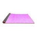 Sideview of Solid Purple Modern Rug, abs5359pur