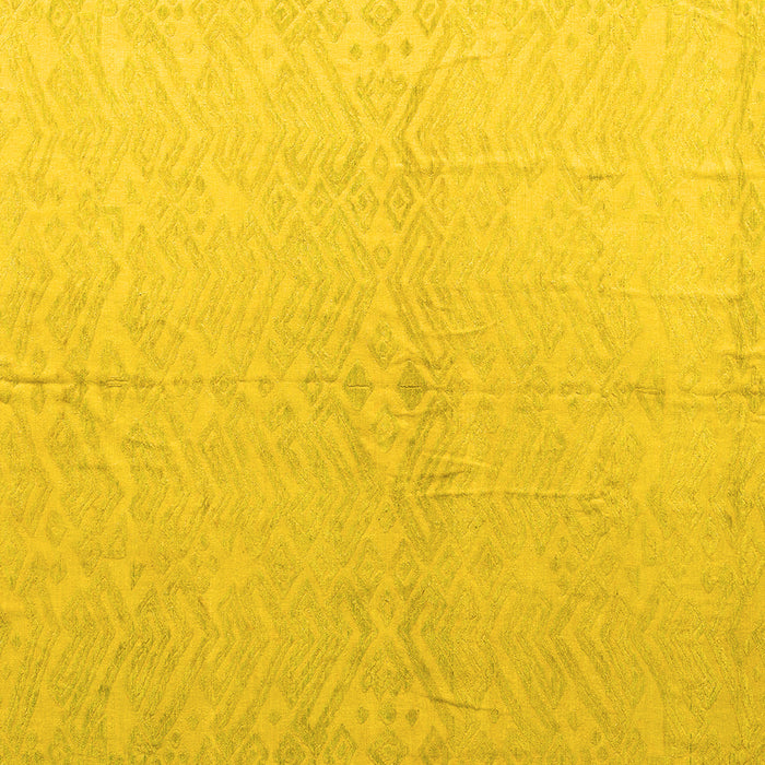 Square Machine Washable Solid Yellow Modern Rug, wshabs5359yw