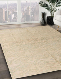 Abstract Brown Solid Rug, abs5359