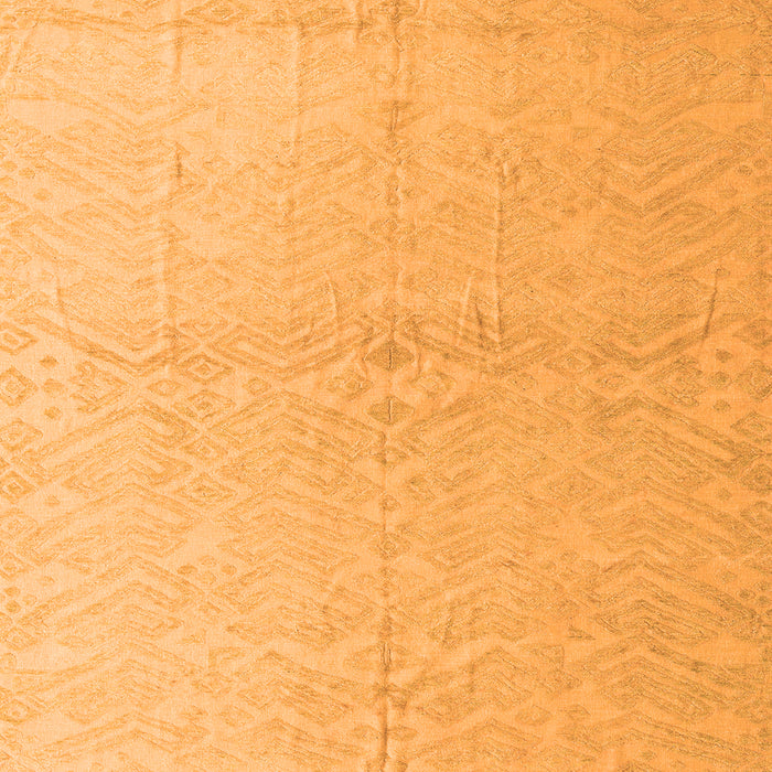 Square Solid Orange Modern Rug, abs5359org