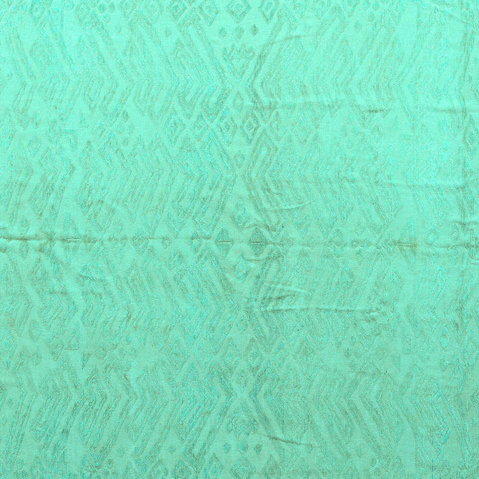 Square Machine Washable Solid Turquoise Modern Area Rugs, wshabs5359turq
