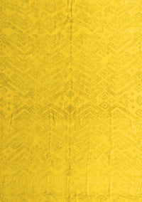 Solid Yellow Modern Rug, abs5359yw