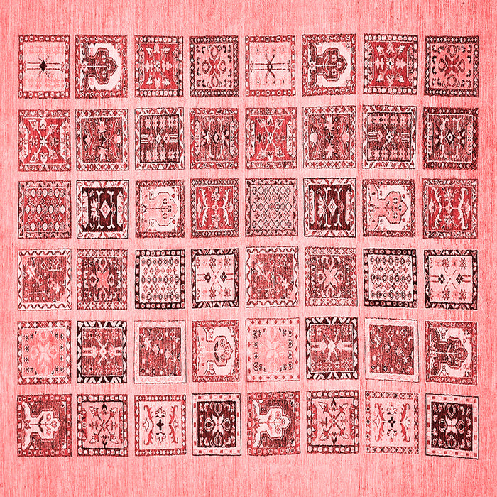 Abstract Red Modern Rug, abs535red