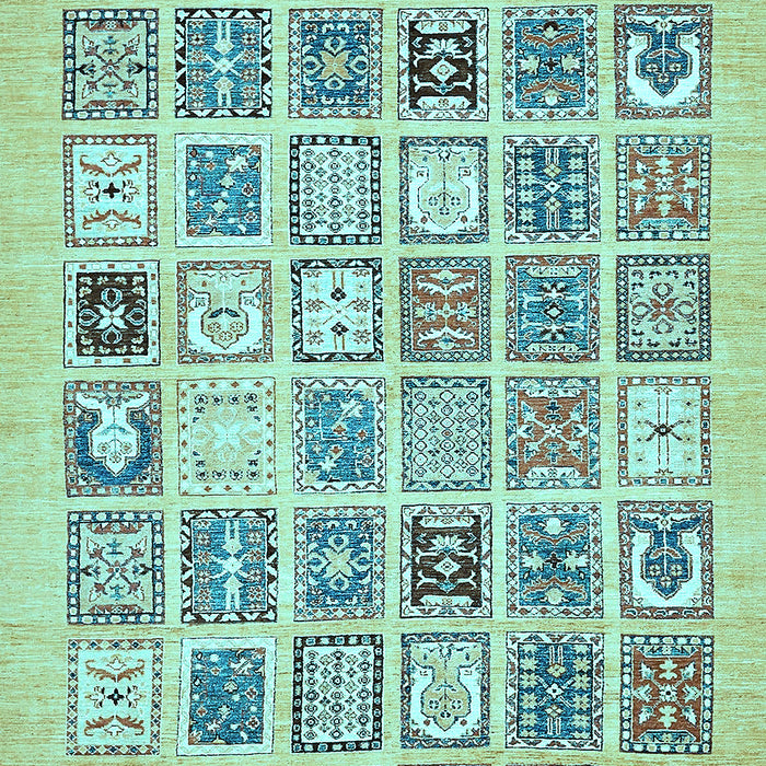 Abstract Light Blue Modern Rug, abs535lblu