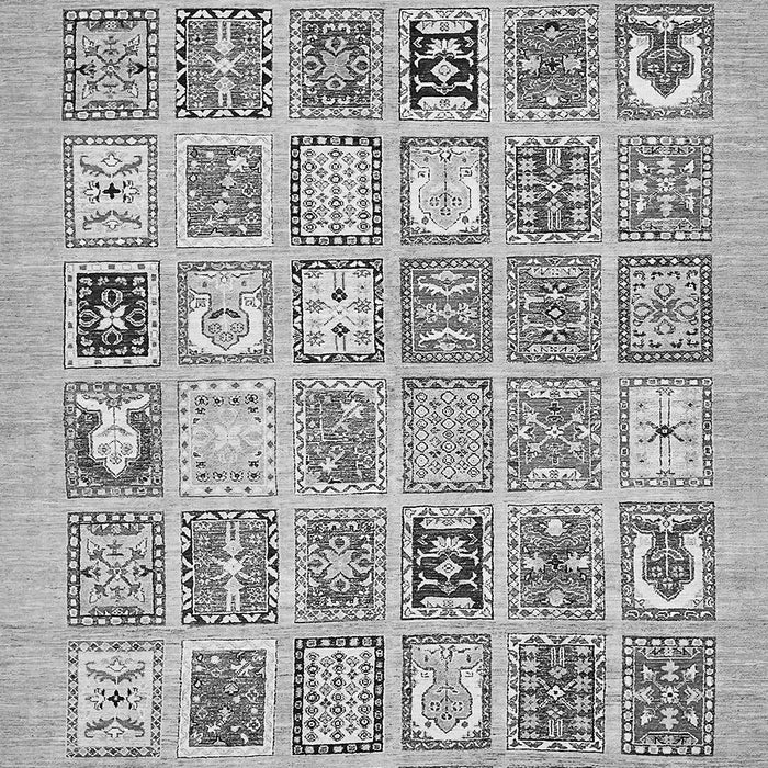 Machine Washable Abstract Gray Modern Rug, wshabs535gry