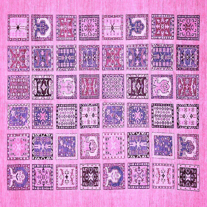 Square Abstract Purple Modern Rug, abs535pur