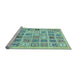 Sideview of Machine Washable Abstract Light Blue Modern Rug, wshabs535lblu