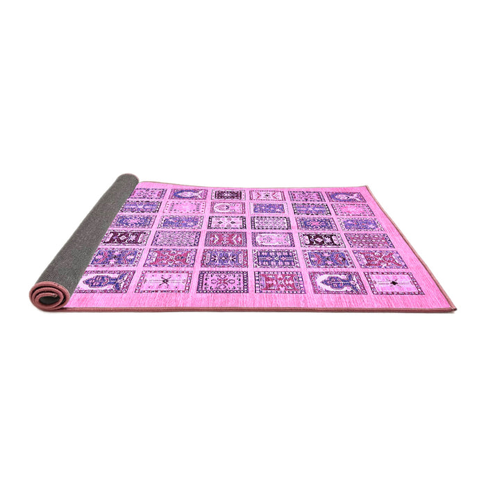 Sideview of Abstract Purple Modern Rug, abs535pur