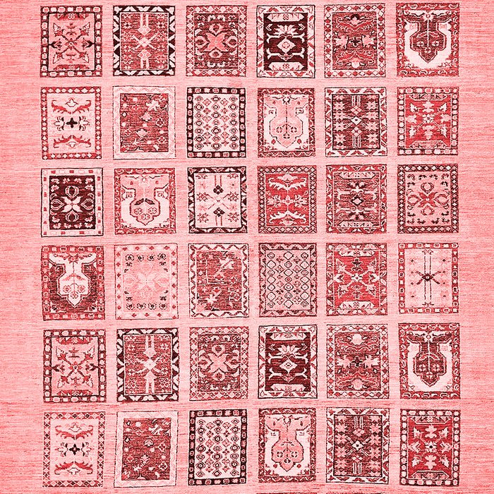 Abstract Red Modern Area Rugs