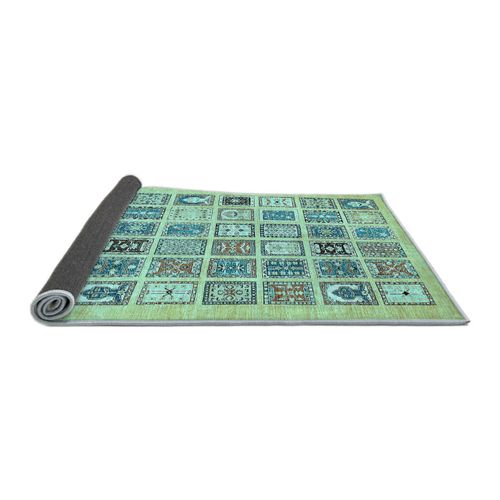 Sideview of Abstract Light Blue Modern Rug, abs535lblu