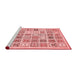 Modern Red Washable Rugs