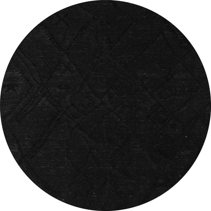 Round Abstract Gray Modern Rug, abs5360gry