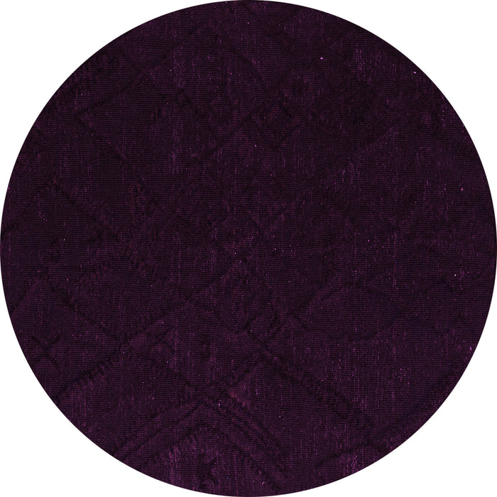 Round Machine Washable Abstract Pink Modern Rug, wshabs5360pnk