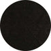 Round Abstract Black Modern Rug, abs5360