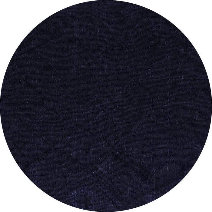 Round Machine Washable Abstract Blue Modern Rug, wshabs5360blu