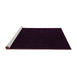 Sideview of Machine Washable Abstract Pink Modern Rug, wshabs5360pnk