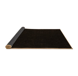 Sideview of Abstract Brown Modern Rug, abs5360brn