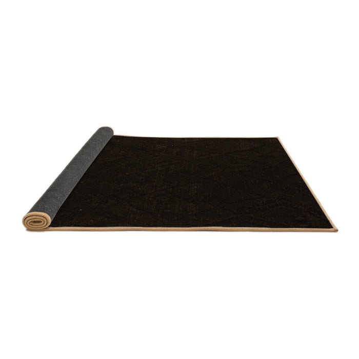 Sideview of Abstract Brown Modern Rug, abs5360brn
