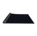 Sideview of Abstract Blue Modern Rug, abs5360blu