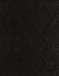 Machine Washable Abstract Black Rug, wshabs5360