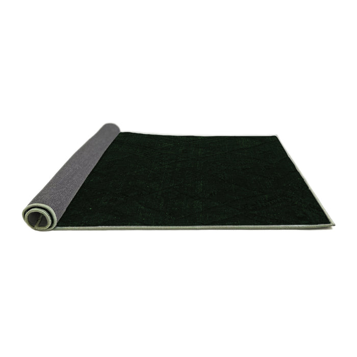 Sideview of Abstract Emerald Green Modern Rug, abs5360emgrn