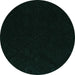 Round Abstract Turquoise Modern Rug, abs5360turq