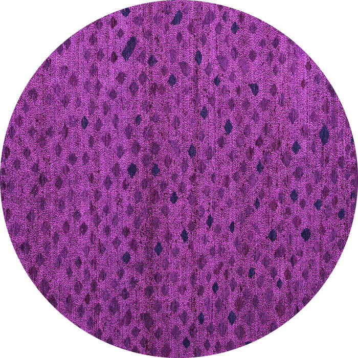 Round Machine Washable Abstract Pink Modern Rug, wshabs5361pnk