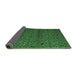 Sideview of Abstract Emerald Green Modern Rug, abs5361emgrn