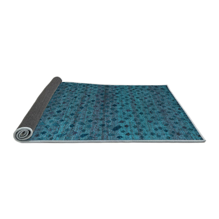 Sideview of Abstract Light Blue Modern Rug, abs5361lblu