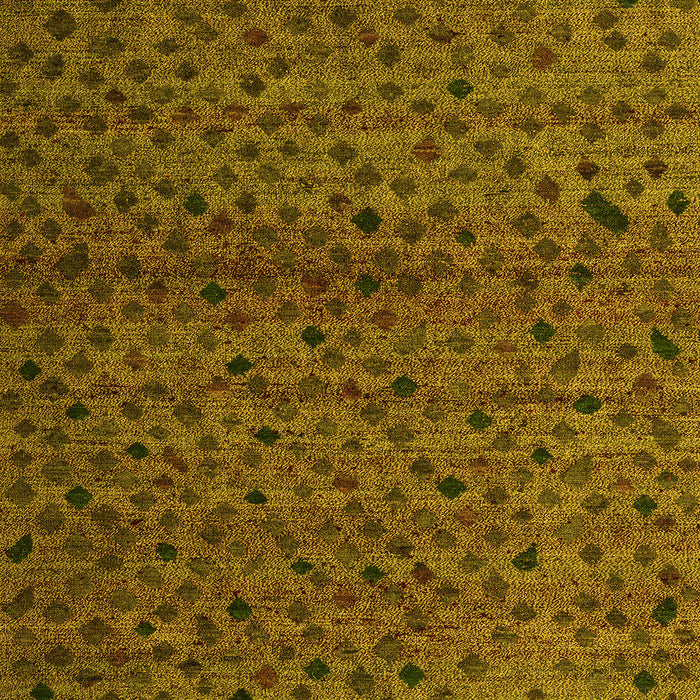 Machine Washable Abstract Yellow Modern Rug, wshabs5361yw