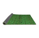 Sideview of Abstract Green Modern Rug, abs5361grn