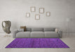 Machine Washable Abstract Purple Modern Area Rugs in a Living Room, wshabs5361pur