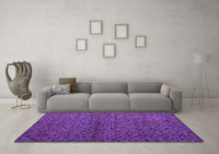 Machine Washable Abstract Purple Modern Rug, wshabs5361pur