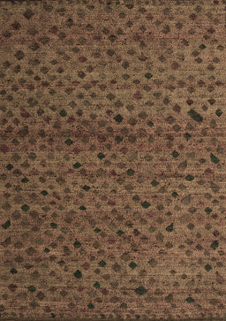 Abstract Brown Modern Rug, abs5361brn