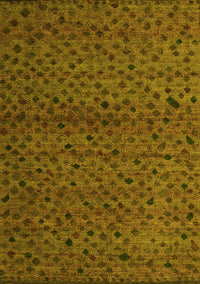 Abstract Yellow Modern Rug, abs5361yw