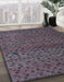 Machine Washable Abstract Black Rug in a Family Room, wshabs5361